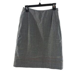 Anne Klein Pencil Skirt Womens Size 6 Gray Career Work Wear Lined Classic Fit